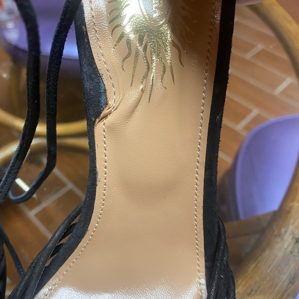 AQUAZZURA Suede Sandals Heels platforms - Picture 2 of 10